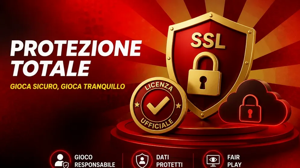 lucchetto SSL e scudo di sicurezza digitale